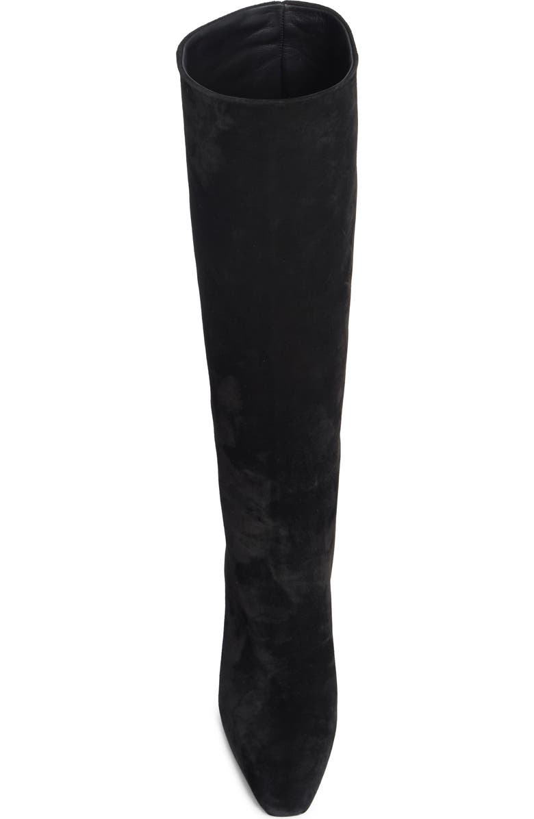 FERRAGAMO Pampero Suede Tall Boot, Alternate, color, Black