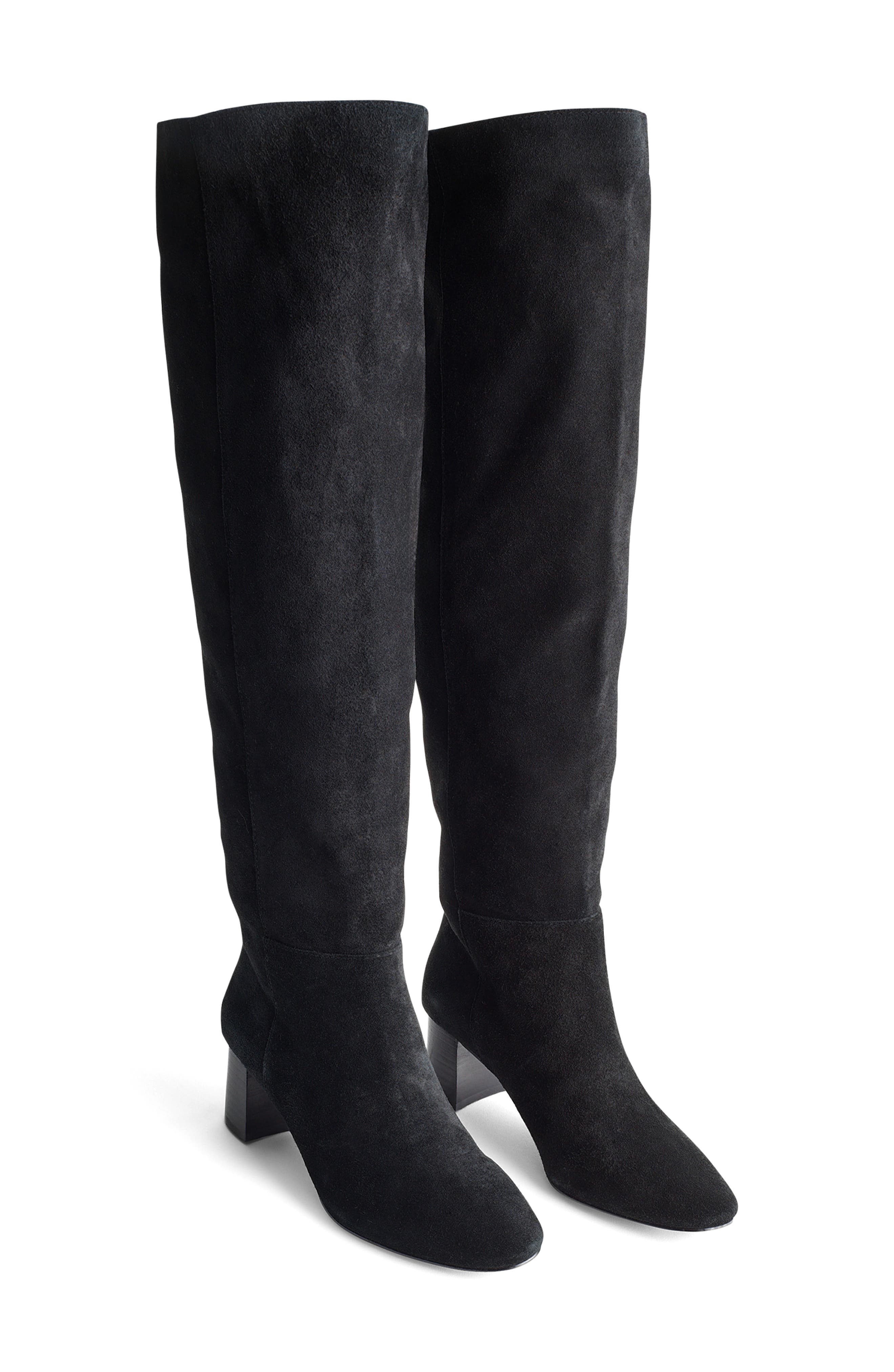 Sylvia Slouch Tall Boot, Main, color, TRUE BLACK