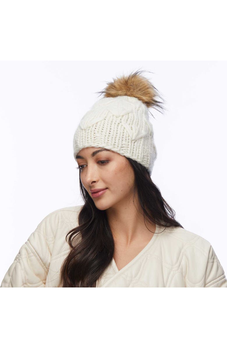Lele Sadoughi Motley Beanie, Alternate, color, Ivory 100