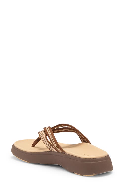 Mykos Nami Platform Flip Flop In Brown