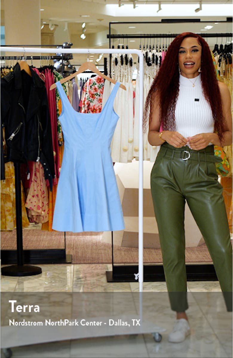 Wells Cotton Stretch Poplin Fit & Flare Dress, sales video thumbnail