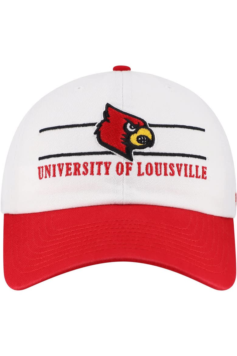 Men's '47 White Louisville Cardinals Gridiron Clean Up Adjustable Hat, Alternate, color, White