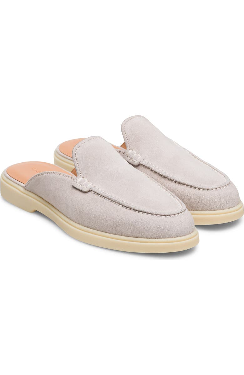 Magnanni Sophie Leather Mule, Main, color, Bone Suede