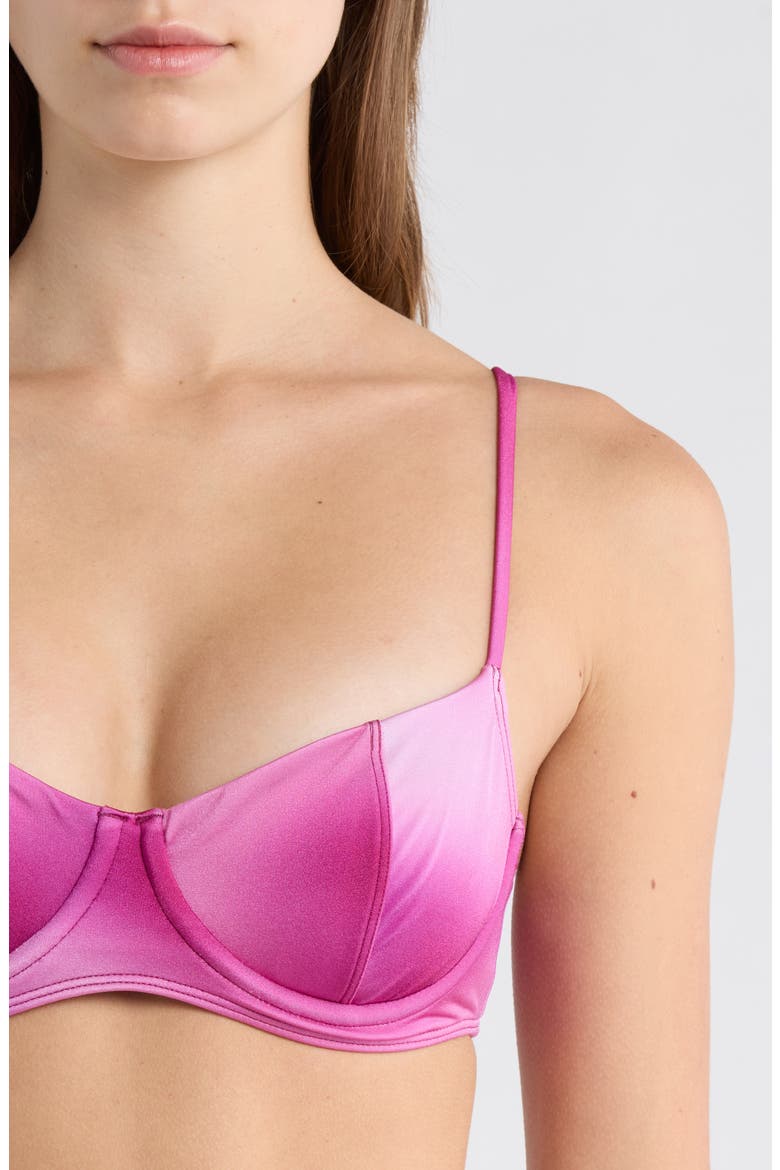 Eden Shine Bralette Bikini Top, Alternate, color, PLUM