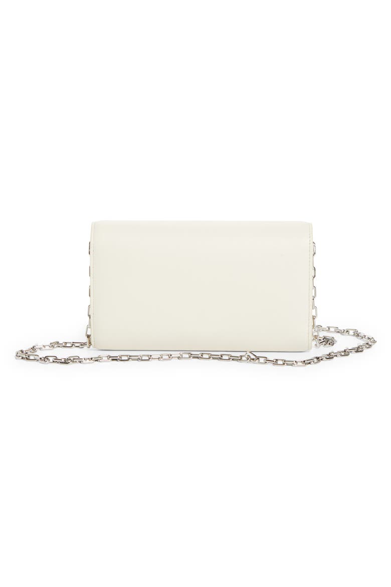 Bettina Leather Wallet on a Chain, Alternate, color, SUZURAN/ SILVER
