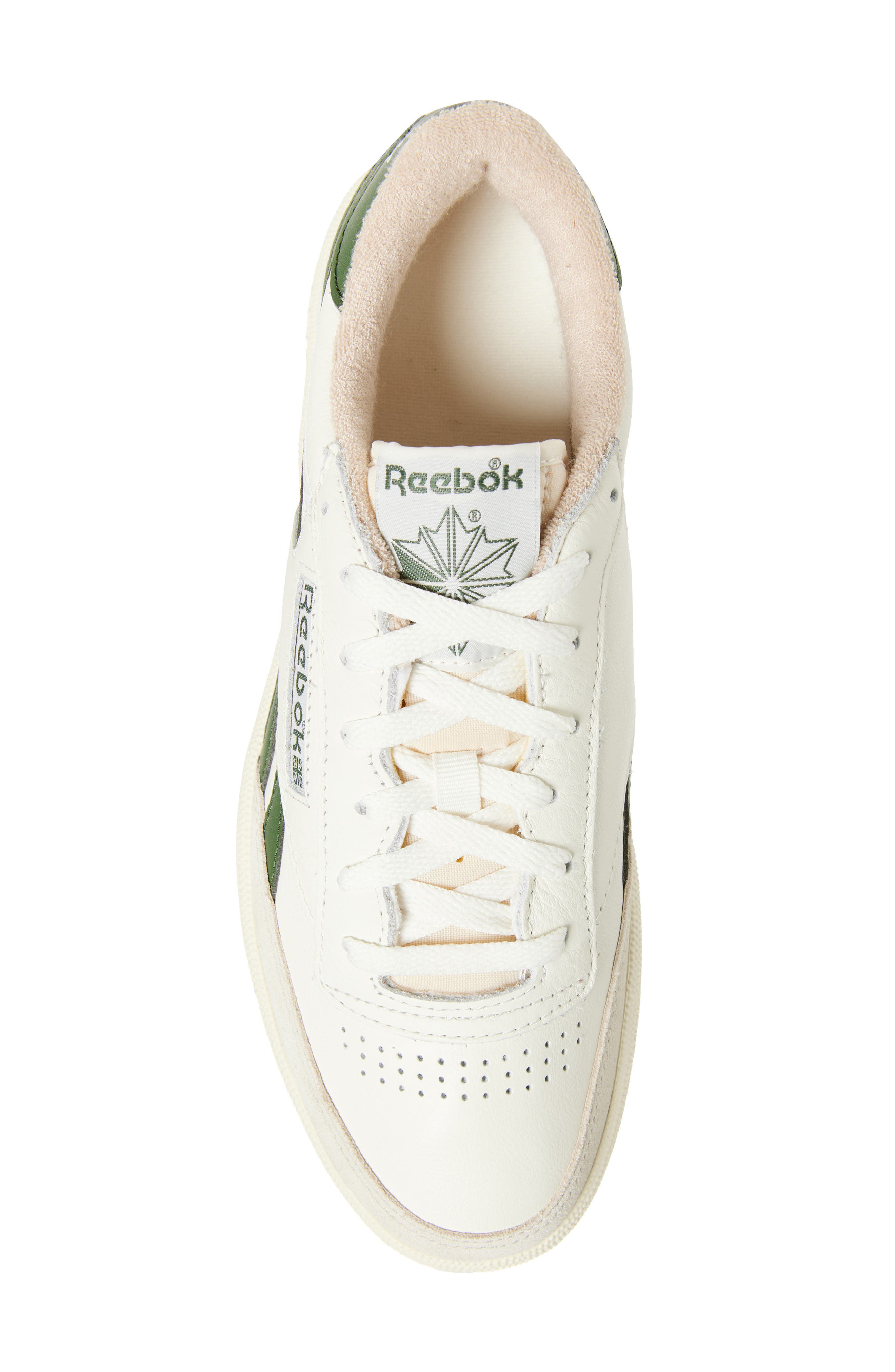 Reebok Club C Revenge Vintage Sneaker, Alternate, color, Chalk/ Breakawaygreen/ Tan
