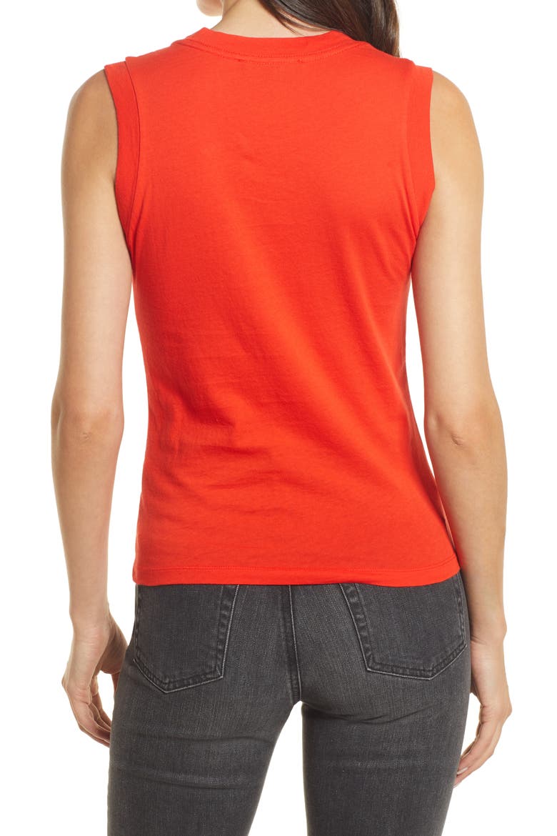 Imogen Tank Top, Alternate, color, BERRY RED