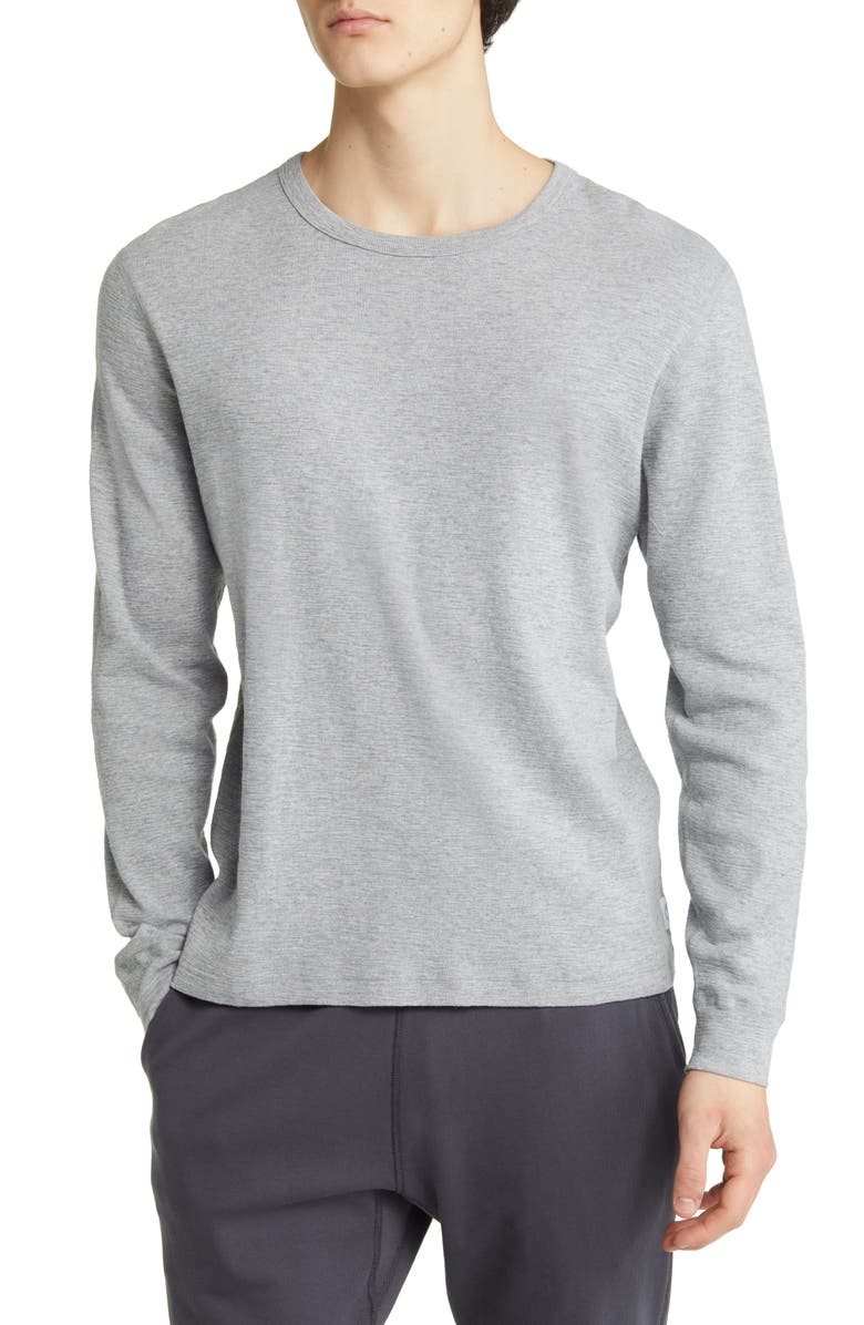 Reigning Champ 1x1 Slub Long Sleeve T-Shirt, Main, color, H. Grey