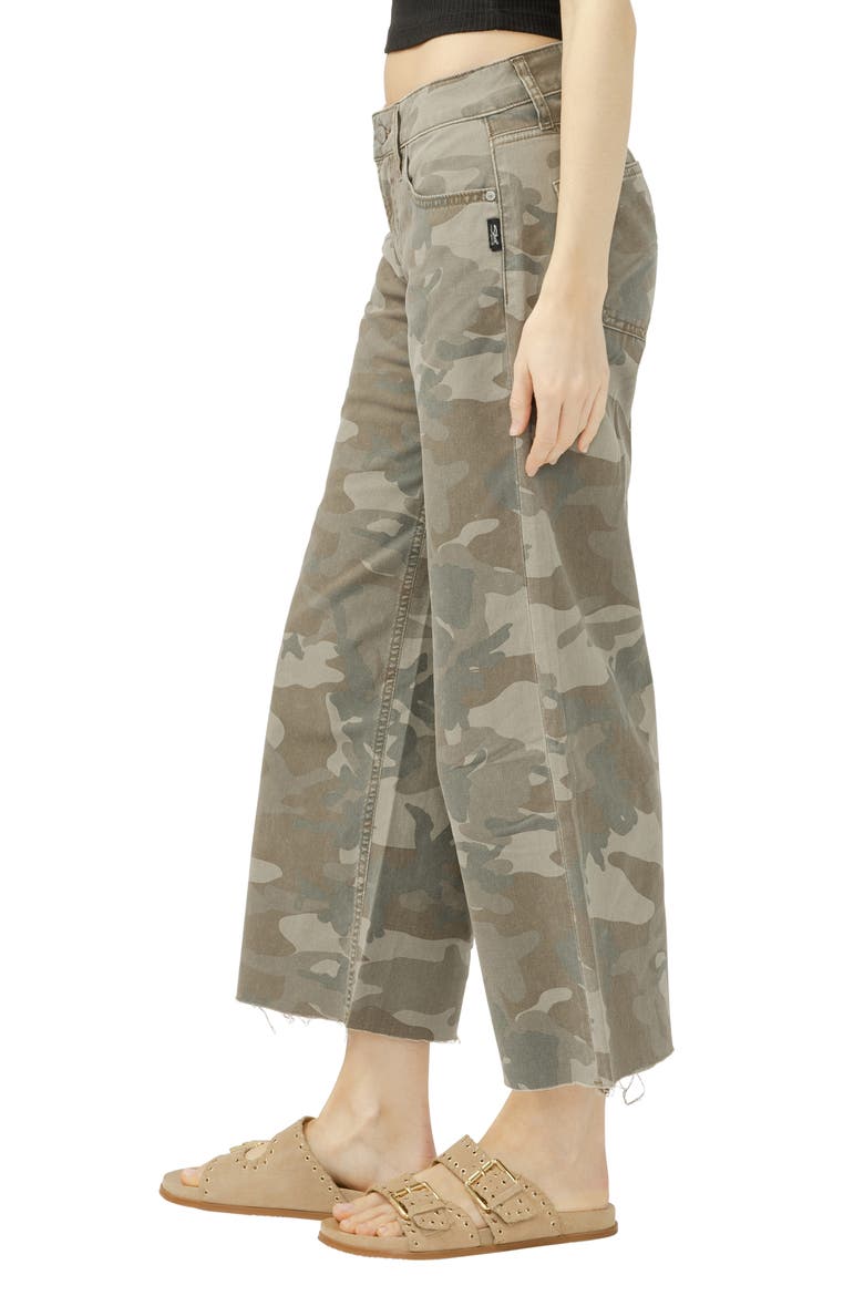 Suki Ankle Wide Leg Jeans, Alternate, color, CAMO