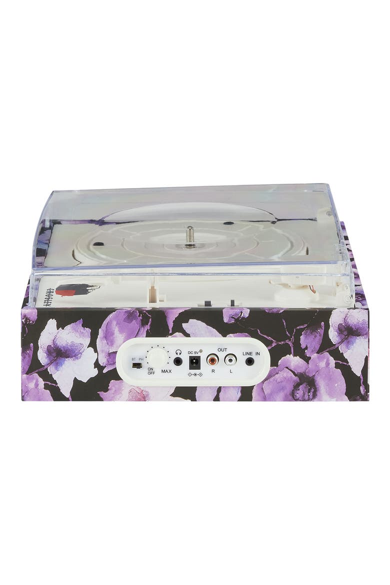 Fusion Bluetooth® Record Player with Case, Alternate, color, BLUE FLORAL