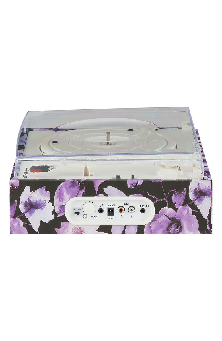Crosley Radio Fusion Bluetooth<sup>®</sup> Record Player with Case, Alternate, color, Blue Floral