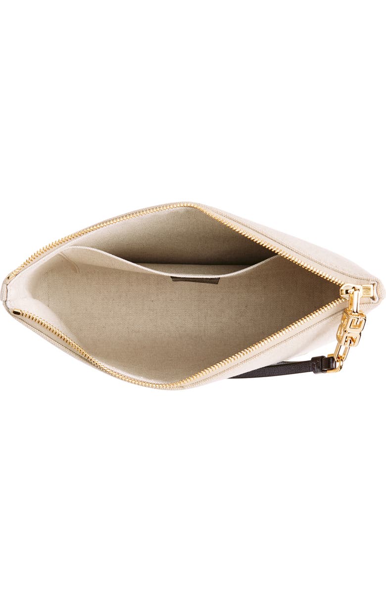 Givenchy Logo Canvas Travel Pouch, Alternate, color,