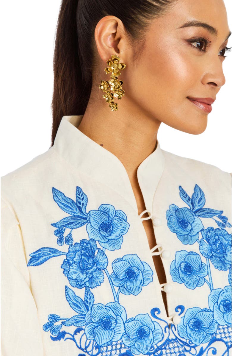 Mestiza New York Elliana Barong Mini Dress, Alternate, color, 