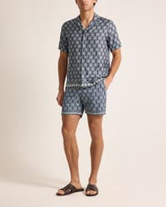 Orlebar Brown Maitan Silk Relaxed Fit Silk Passetto Shirt