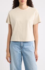 Marine Layer Luxe Cotton Blend Jersery Crewneck T-Shirt