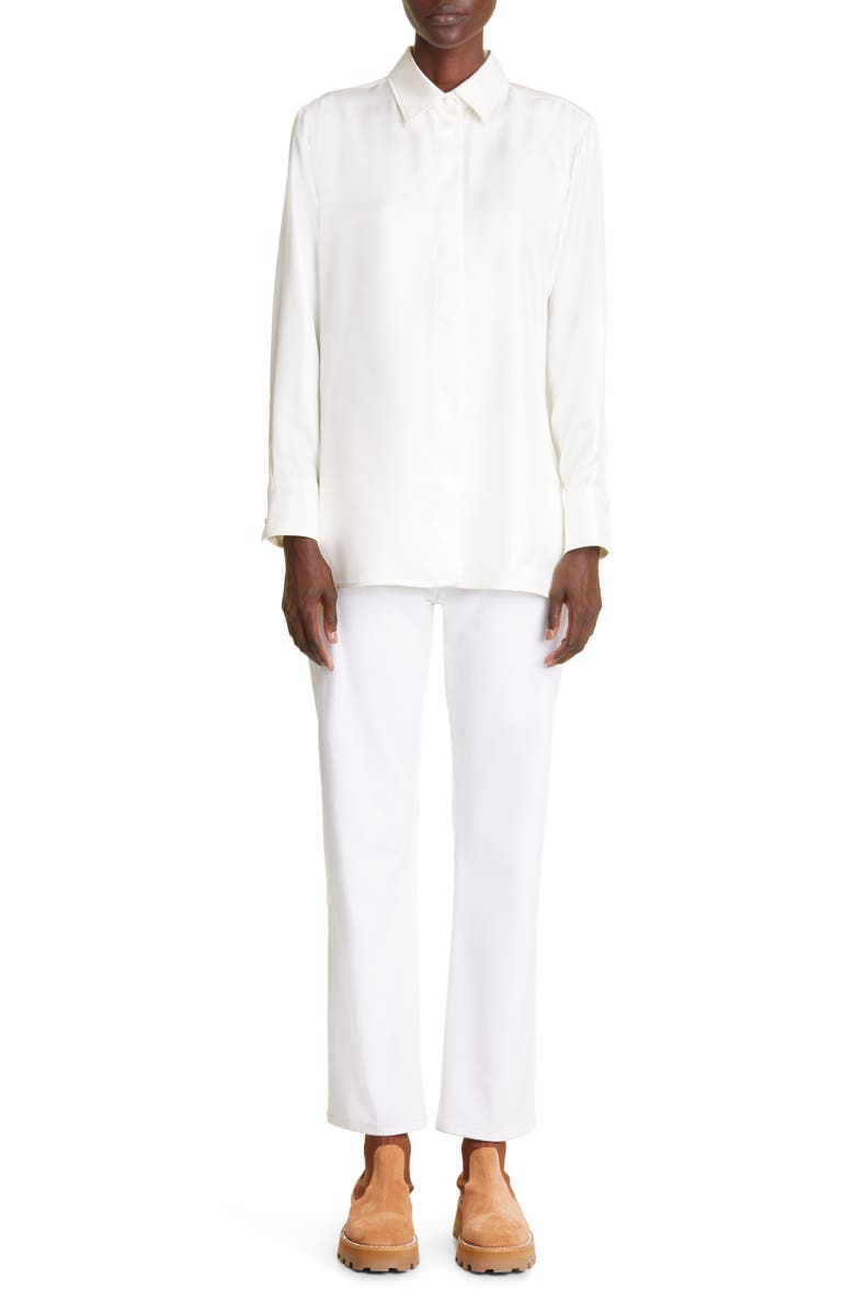 Max Mara Molina Silk Shirt, Alternate, color, 