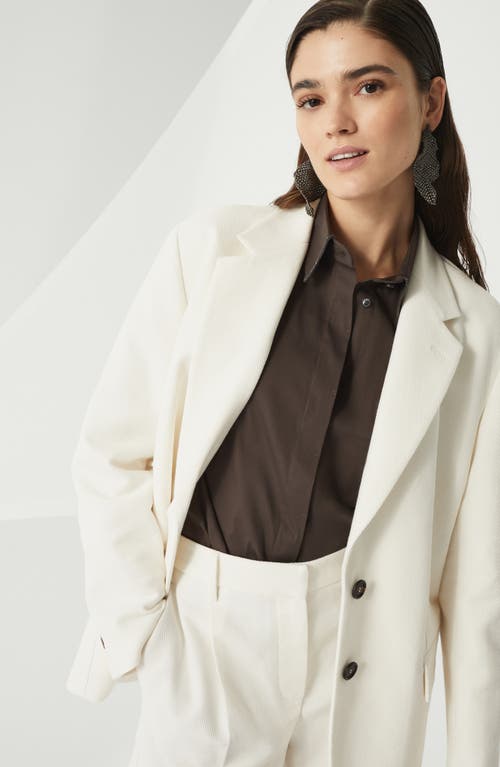 Brunello Cucinelli Cavalry Blazer With Monili In Panama