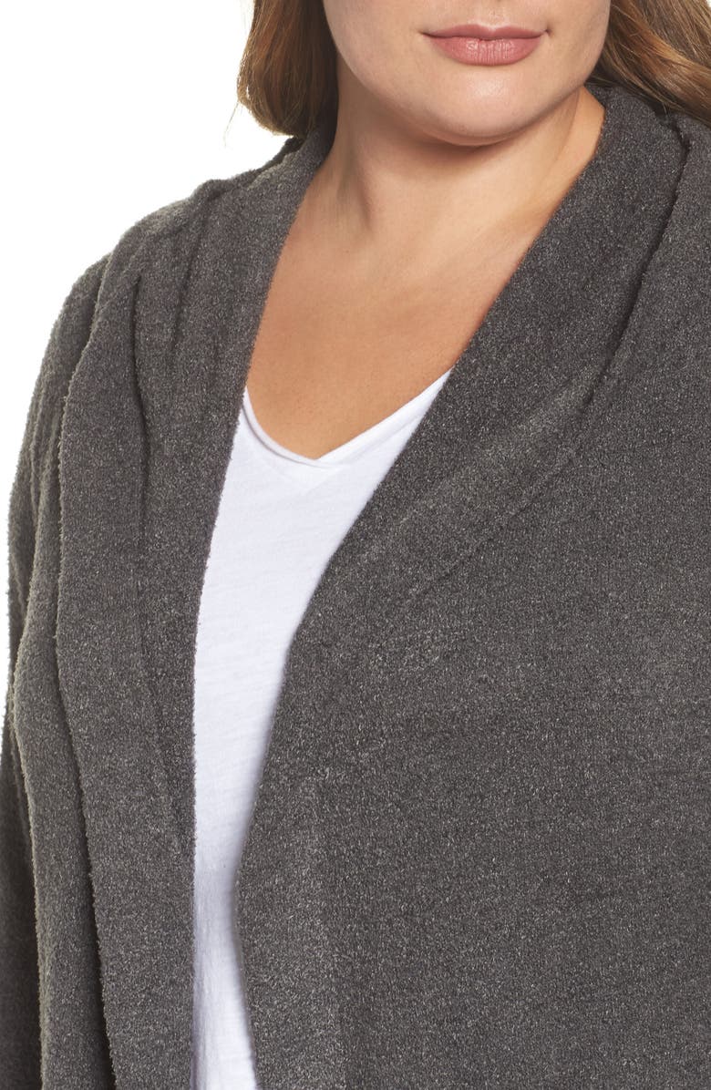 Barefoot Dreams<sup>®</sup> CozyChic Lite<sup>®</sup> Coastal Hooded Cardigan, Alternate, color, 