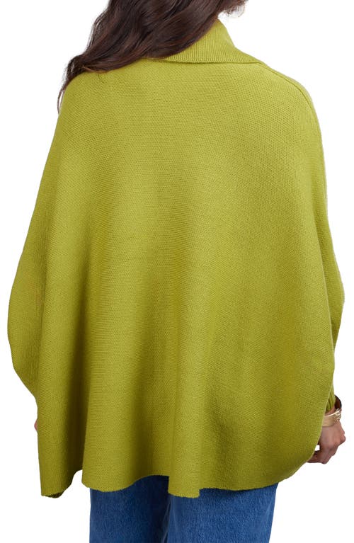 Saachi Oversize Ribbed Knit Cardigan In Lime Green