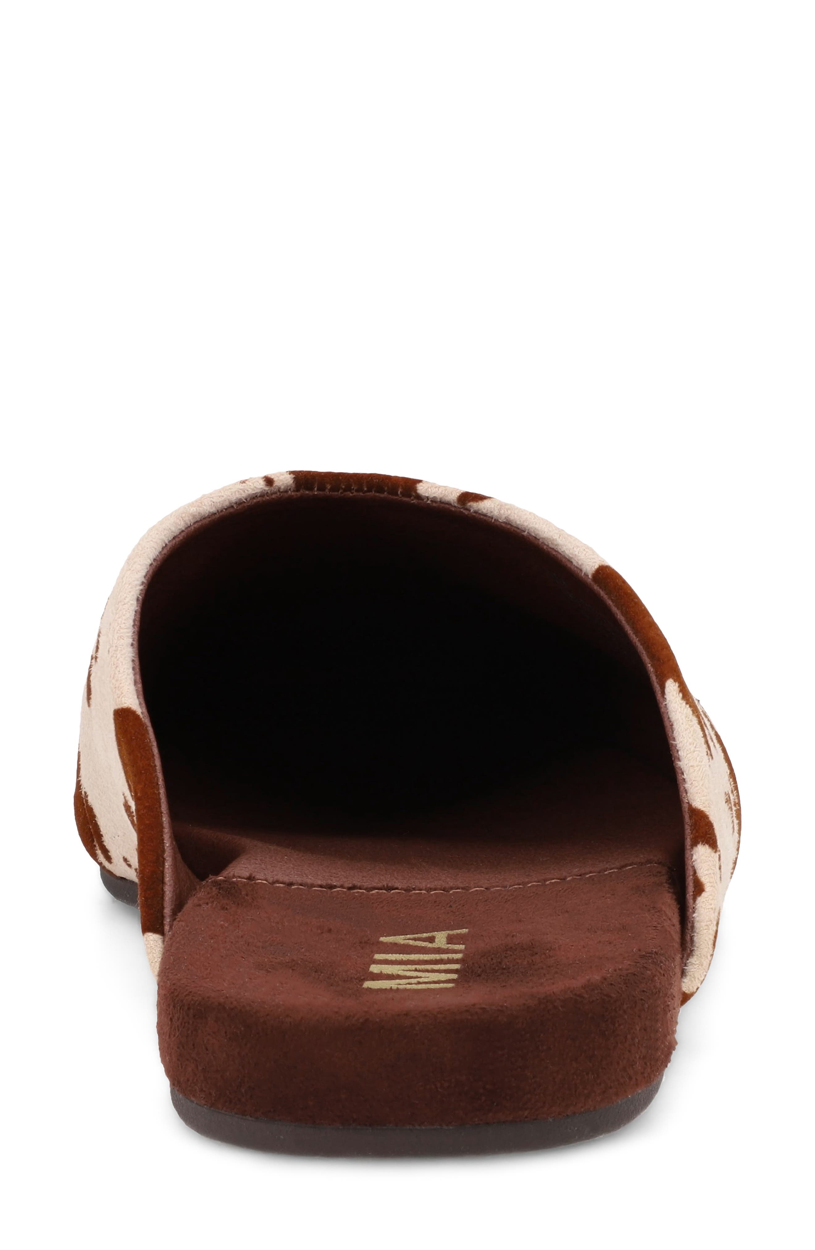 Ziva Square Toe Mule, Alternate, color, BROWN COW PRINT