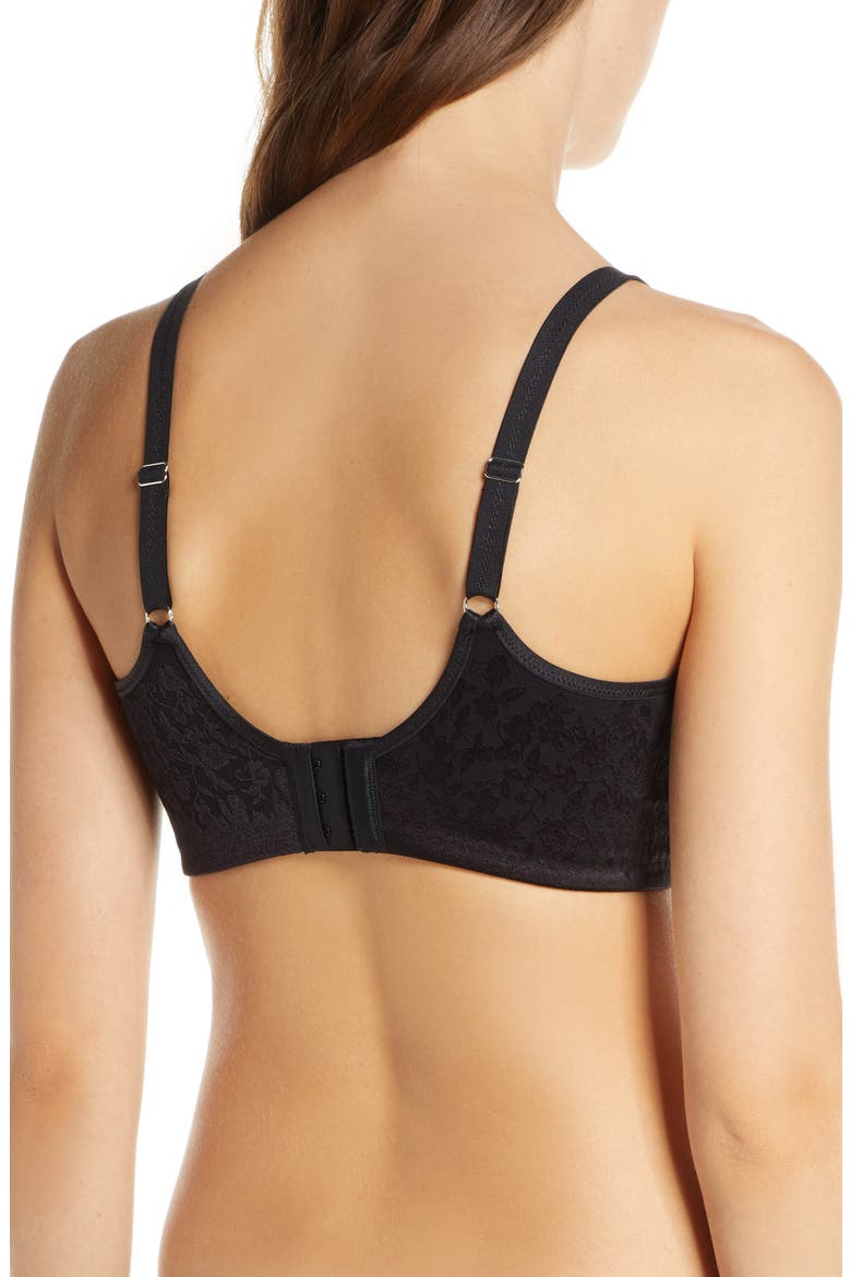 Smooth Profile Underwire Minimizer Bra, Alternate, color, BLACK
