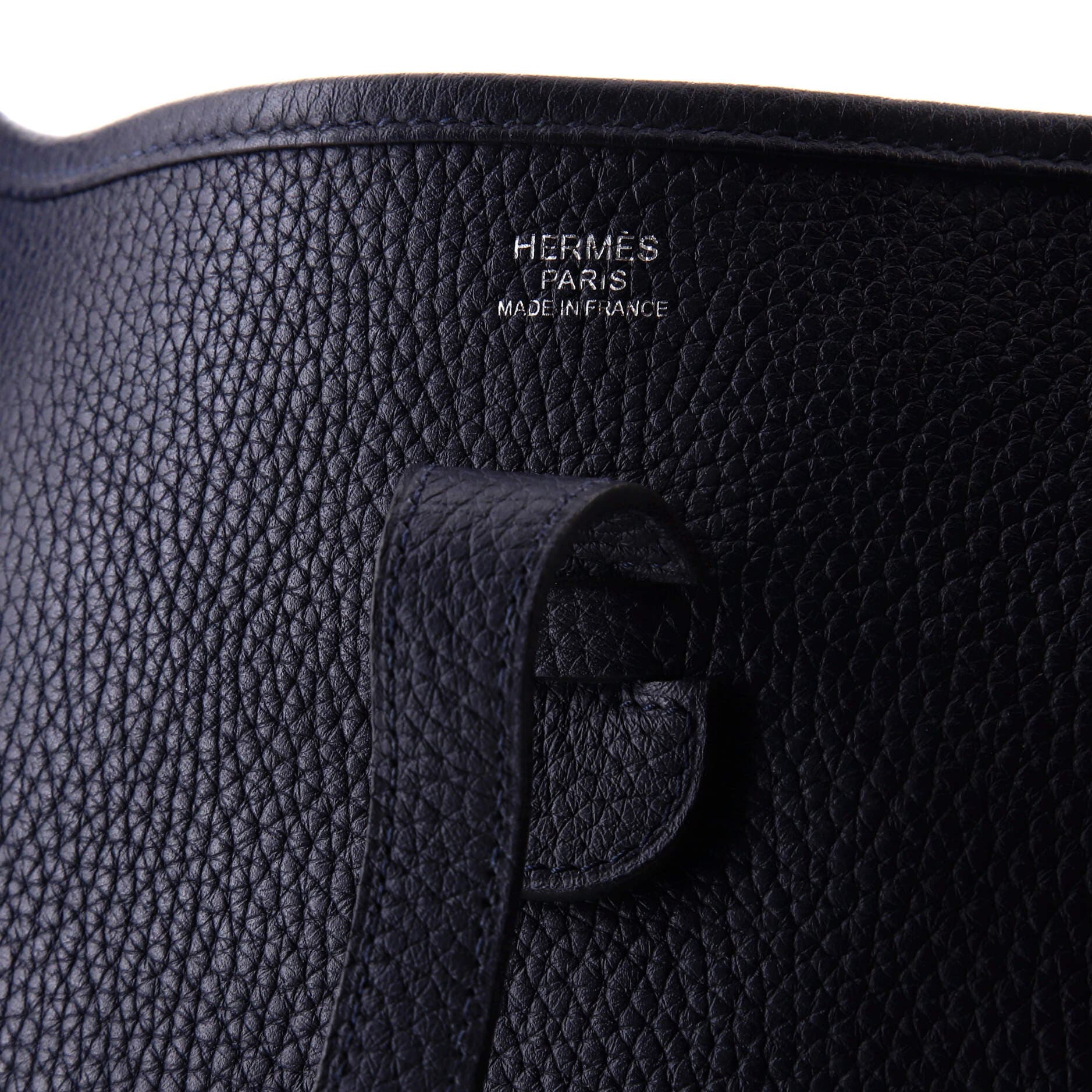 Pre-Owned Hermes Evelyne Bag Gen III Clemence PM, Alternate, color, Bleu Nuit