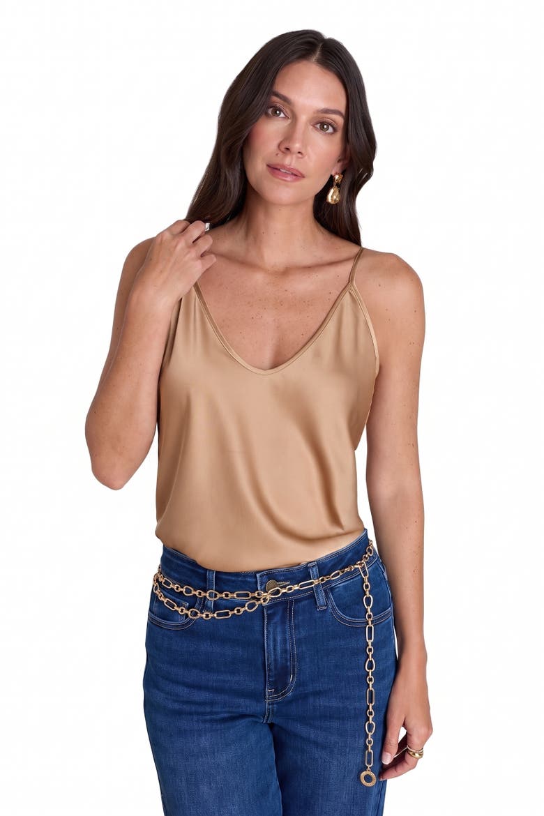Yara Silk Camisole, Main, color, Mocha