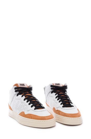 P448 Balihir Mid Top Sneaker In White