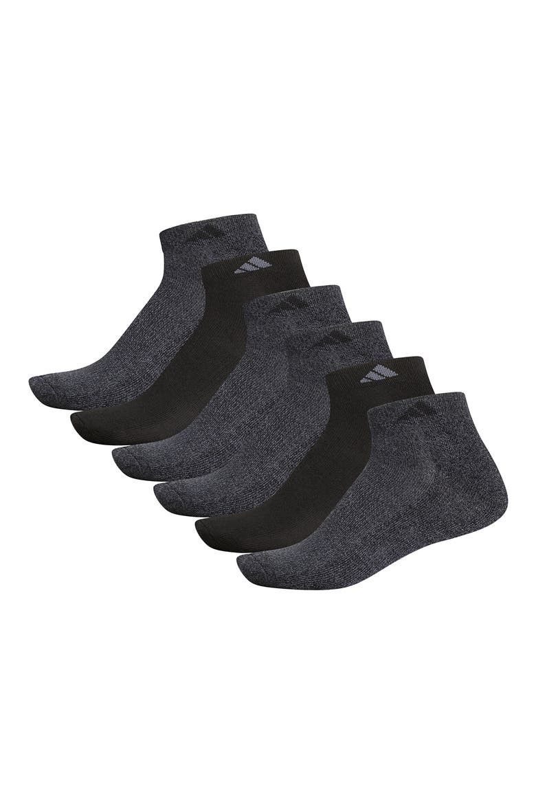 6-Pack Athletic Low Cut Socks, Main, color, BLACK