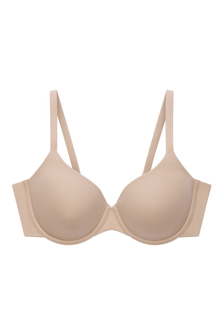 ComfortStretch Underwire Back Smoothing T-Shirt Bra, Alternate, color, TAUPE