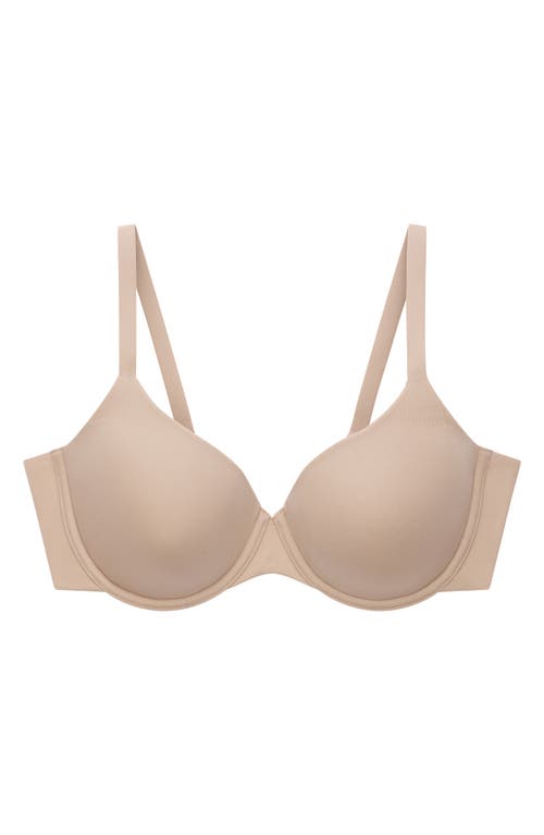 Thirdlove Comfortstretch Underwire Back Smoothing T-shirt Bra In Neutral