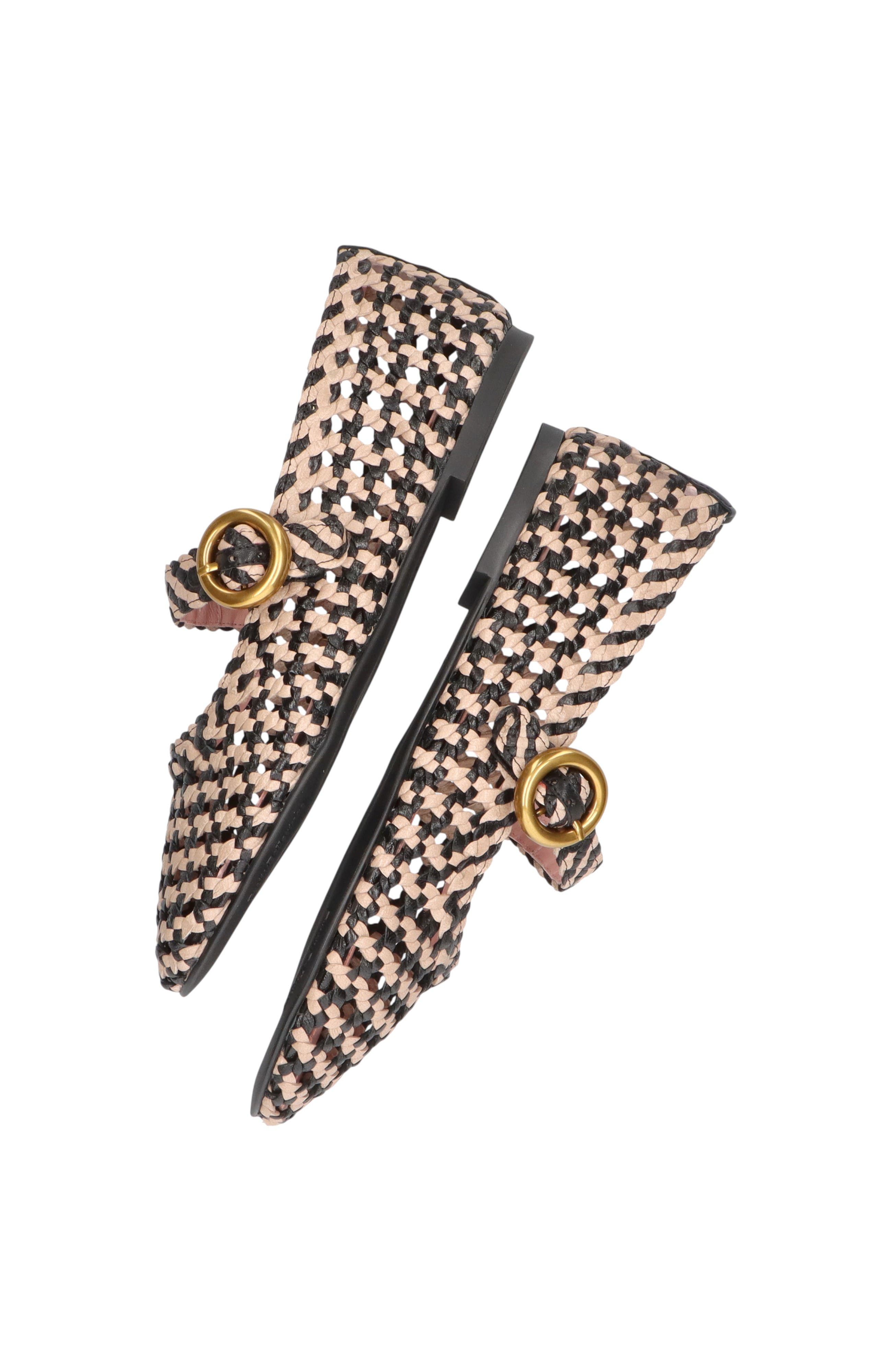 Pretty Ballerinas Woven Mary Jane, Alternate, color, Black