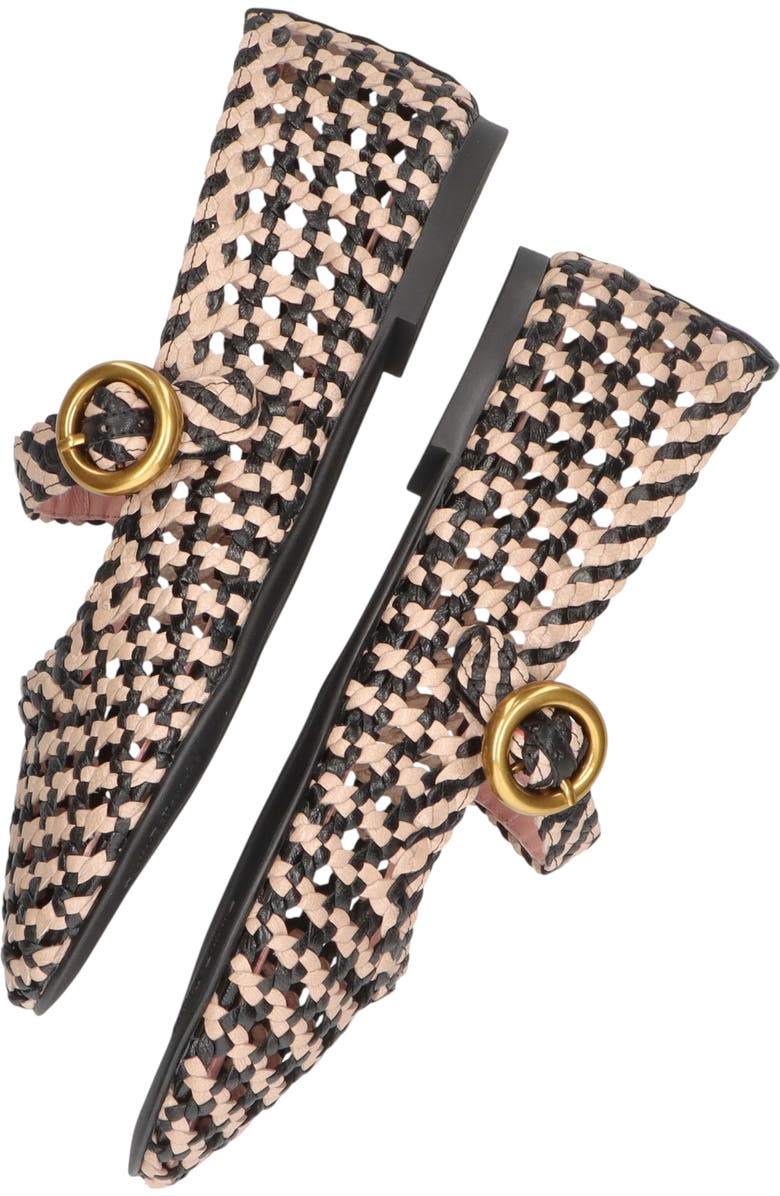 Pretty Ballerinas Woven Mary Jane, Alternate, color, Black