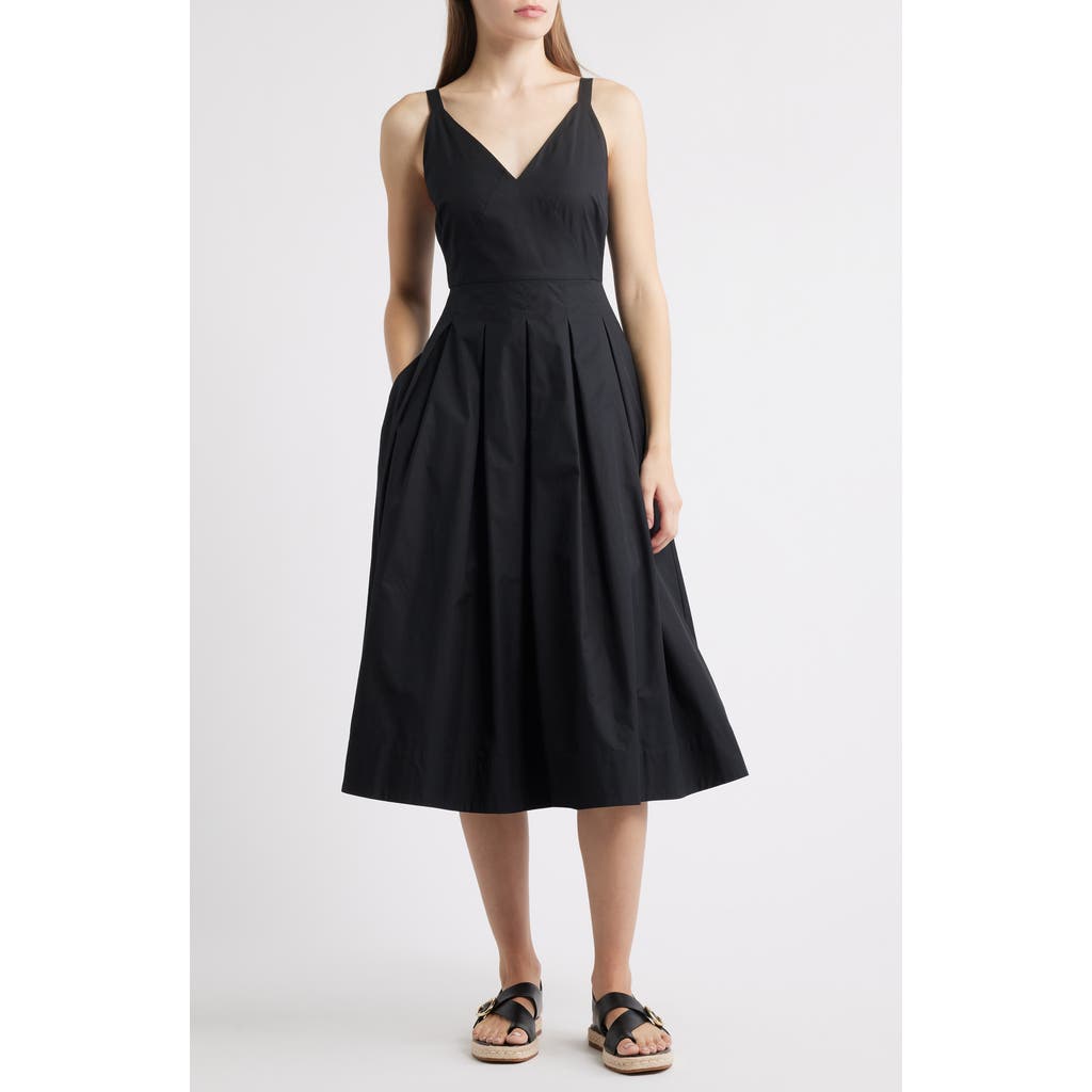 Alex Mill Abby Cotton Poplin Dress in Rich Black at Nordstrom Rack, Size Medium