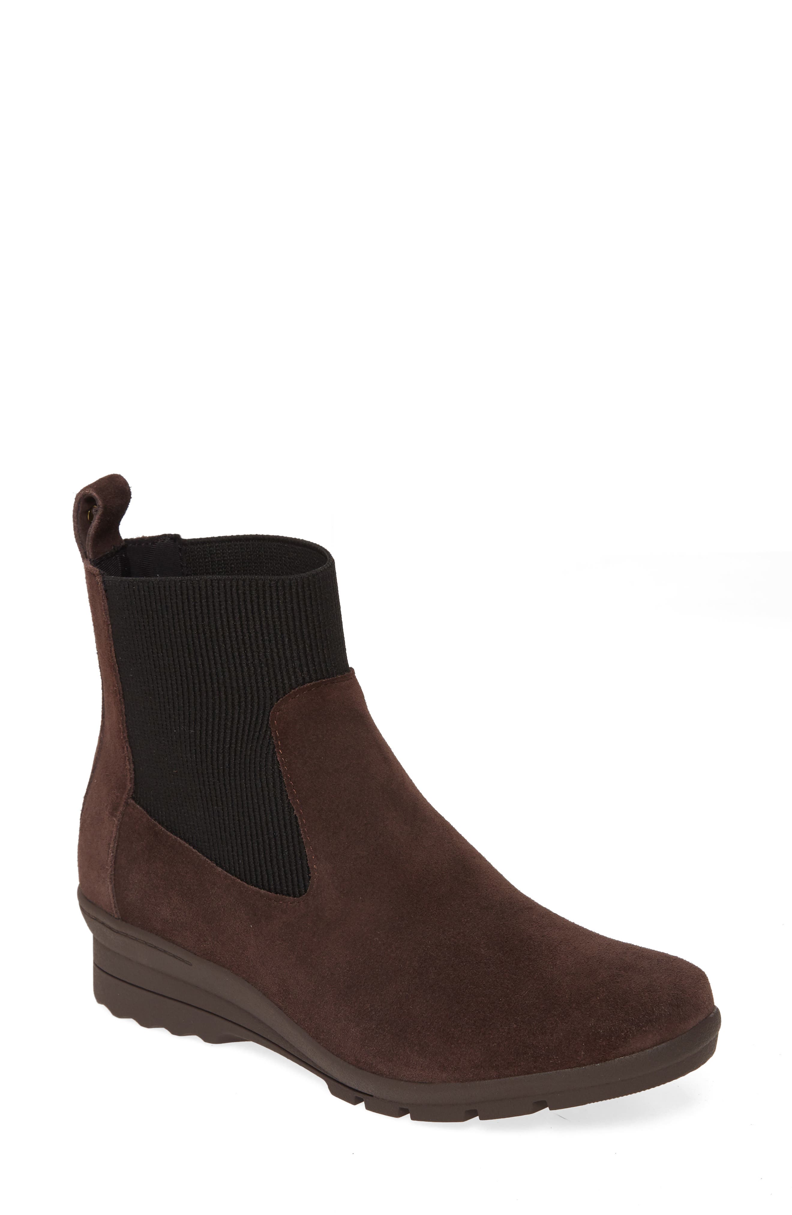 Emilyn Chelsea Boot, Main, color, BARK SUEDE