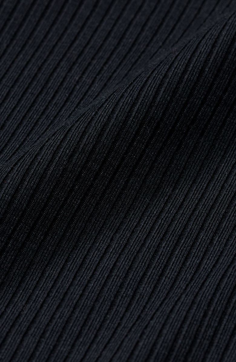 Nike Chill Crop Rib T-Shirt, Alternate, color, Black/ Sail