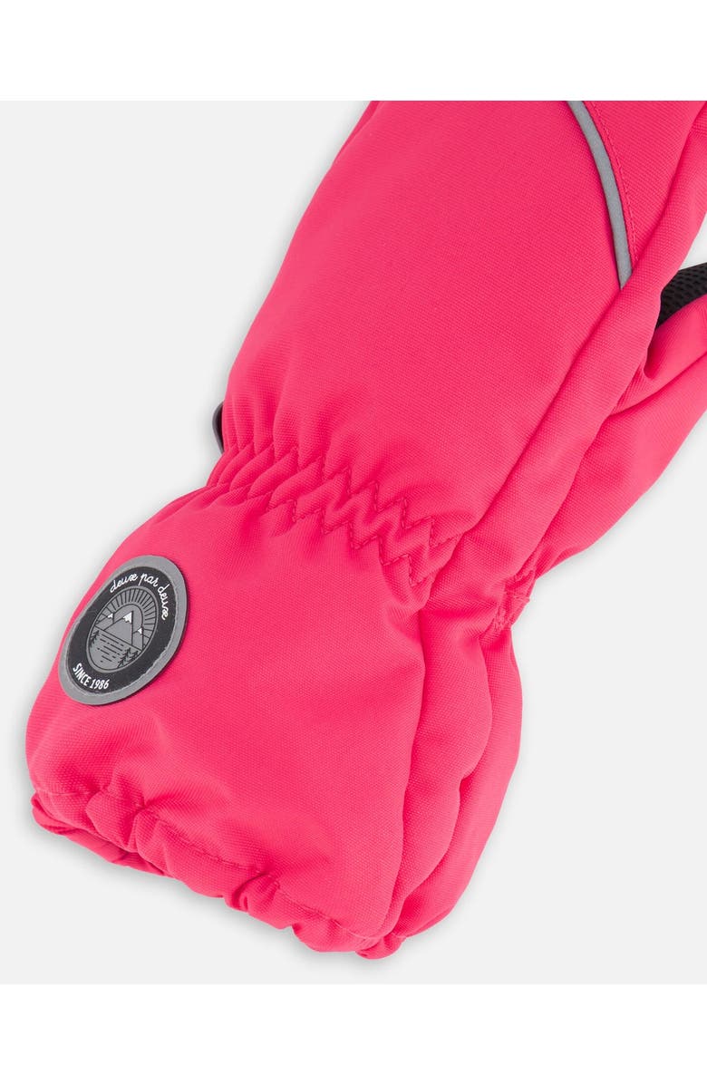 Deux par Deux Baby Girl's Solid Mittens Fuschia Pink, Alternate, color, Beetroot Purple