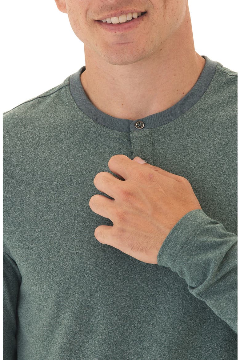 Frederick Luxe Stretch Jersey Henley, Alternate, color, HEATHER SERRANO
