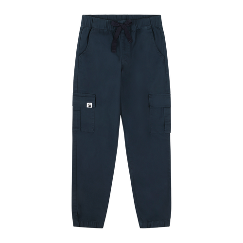 Mixed Up Clothing Boys Relaxed Fit Drawstring Cargo Jogger Pants In Blue