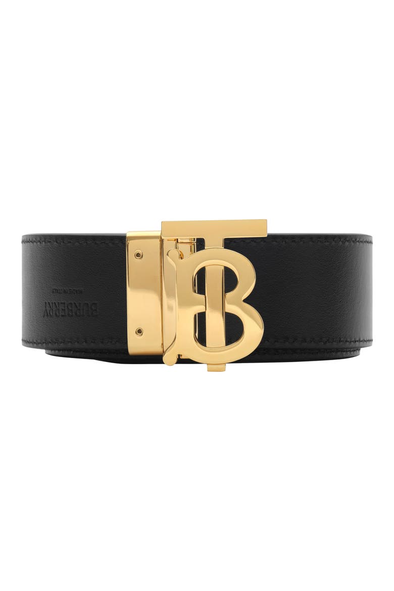 TB Plaque Check Reversible Belt, Alternate, color, ARCHIVE BEIGE/ GOLD