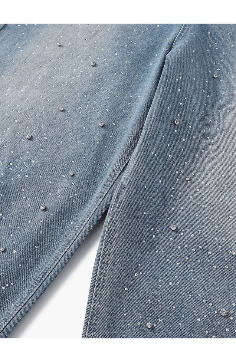 AELFRIC EDEN Rhinestone Baggy Jeans, Alternate, color, Blue