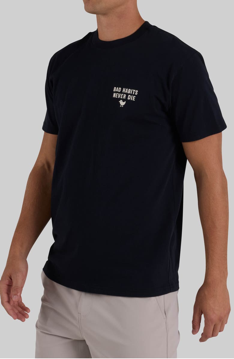 Bad Birdie Bad Habits Graphic Tee, Alternate, color, Black