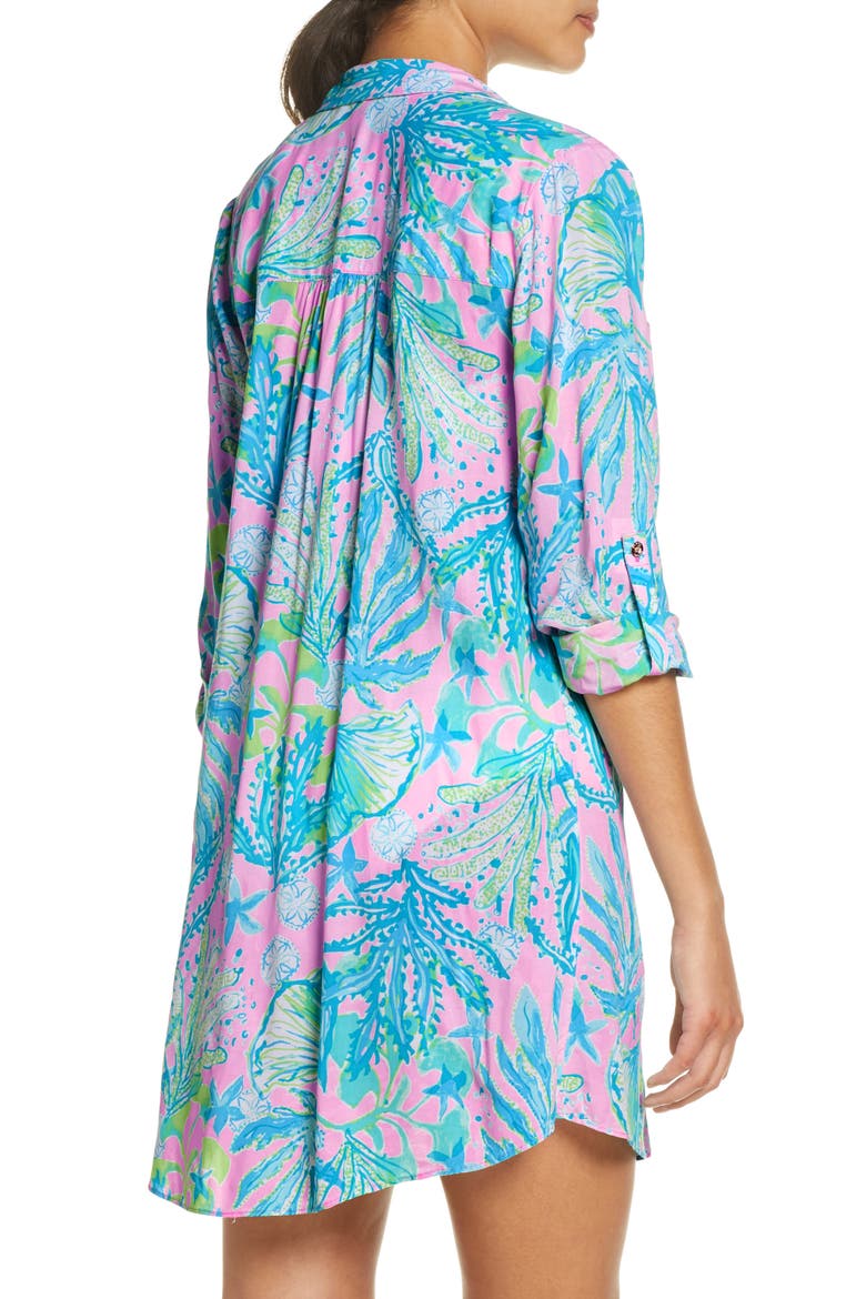 Natalie Cover-Up Shirtdress, Alternate, color, MANDEVILLA BABY HIP NAUTIC