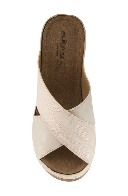 Flexus By Spring Step Wedge Sandal In Beige