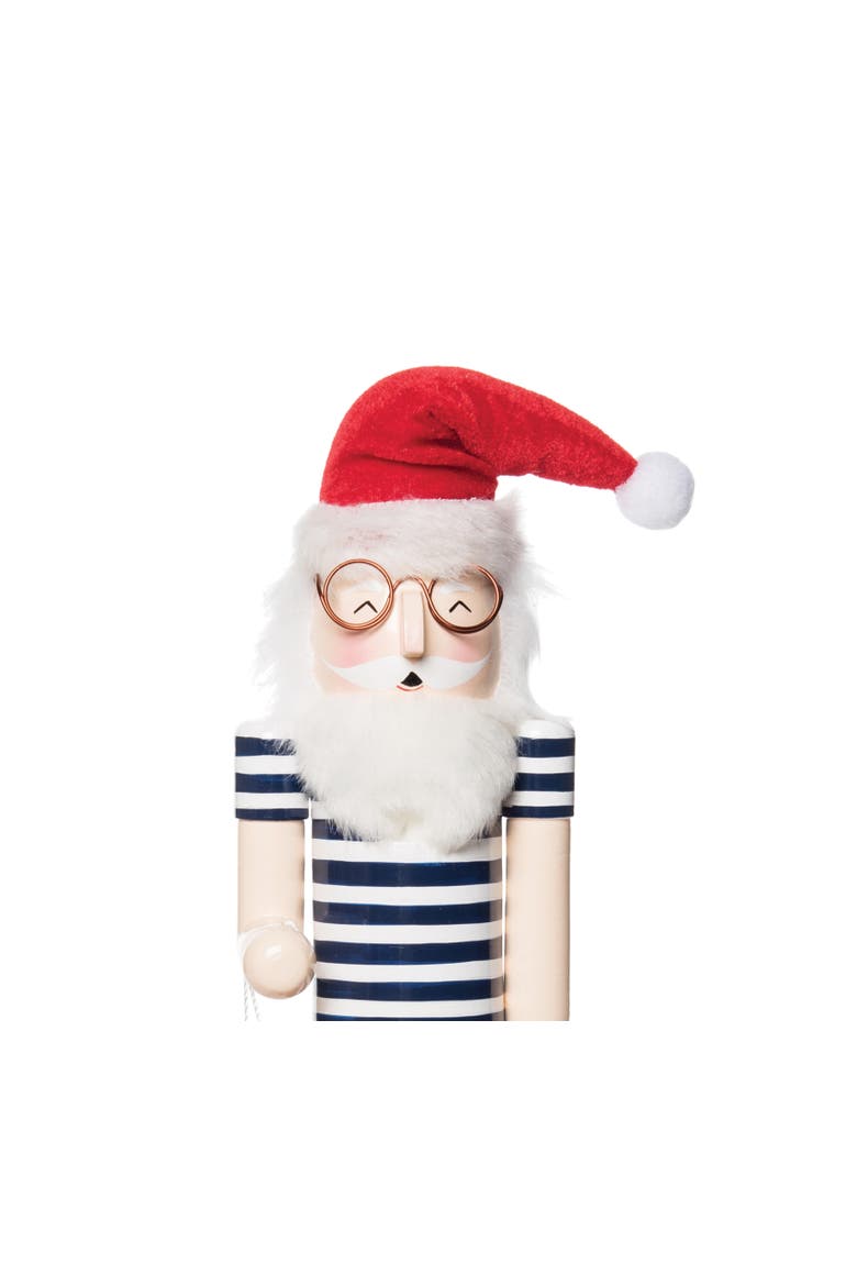 Beach Santa W/life buoy Figurine, Alternate, color, Red