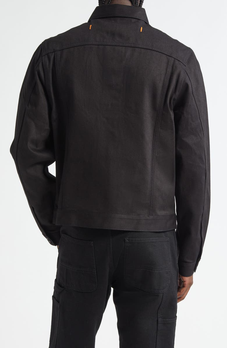 JKEEFER Jacob Type 3 Cotton Trucker Jacket, Alternate, color, Black