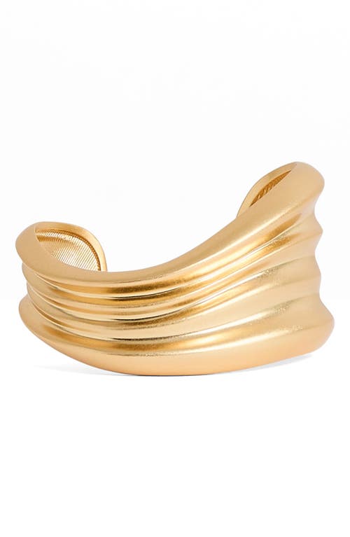 Reiss Florence Fluid Cuff Bracelet In Gold Tone