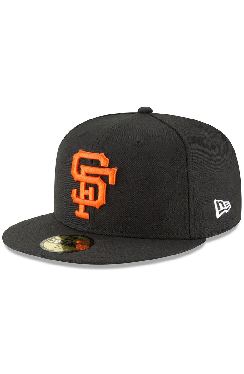 New Era Men's New Era Black San Francisco Giants Cooperstown Collection Wool 59FIFTY Fitted Hat, Main, color, Black