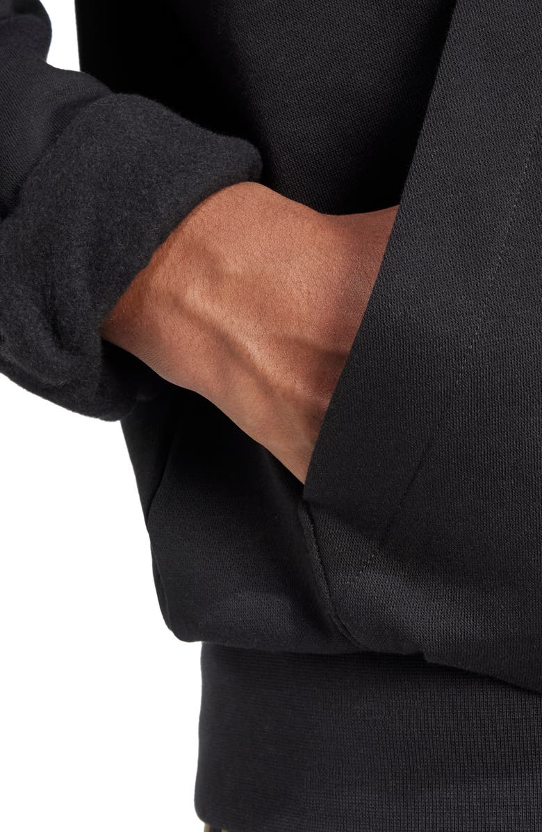 adidas Feelcozy Hoodie, Alternate, color, Black/ White