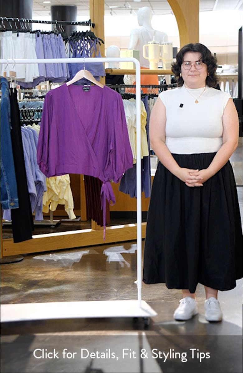 Kiki Faux Wrap Top, sales video thumbnail